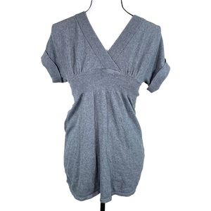 Express Dark Gray Sweater Knit Top